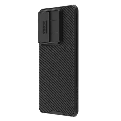 Nillkin Camshield Pro Magnetic case in black, perfectly matched to Samsung Galaxy S25 Edge.