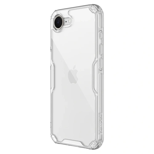 Nillkin Nature Pro case in transparent color, perfectly fitting Apple iPhone 16e.