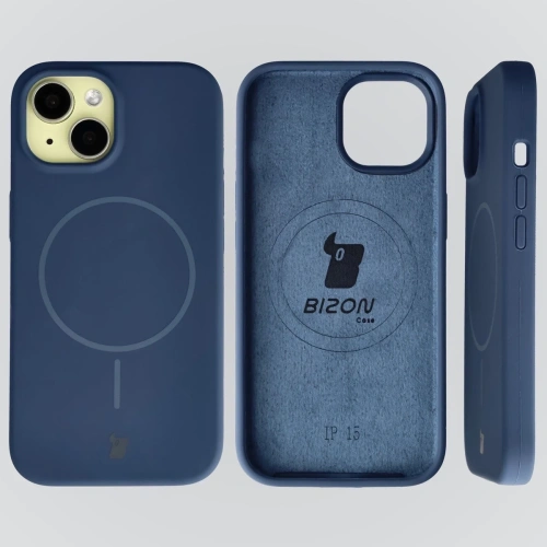 Carcasa albastră, perfect adaptată pentru Apple iPhone 15.