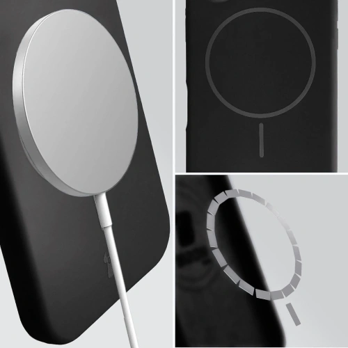 Husa Bizon Soft Case de culoare neagră, perfect adaptată pentru iPhone 15 Pro Max