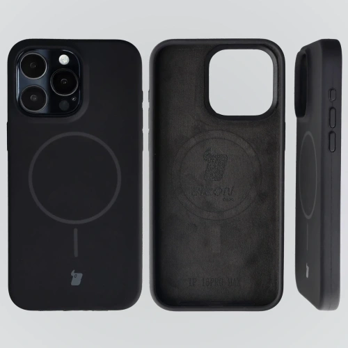 Husa hibridă Bizon Soft Case Magnetic cu MagSafe pentru Apple iPhone 15 Pro Max