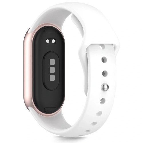 Pasek Tech-Protect IconBand Pure w białym kolorze dla Xiaomi Smart Band 8, 9, 10 i NFC.