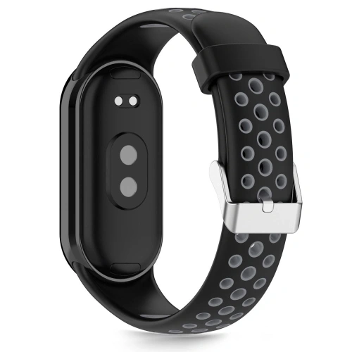 Tech-Protect IconBand strap in black, made of durable silicone.