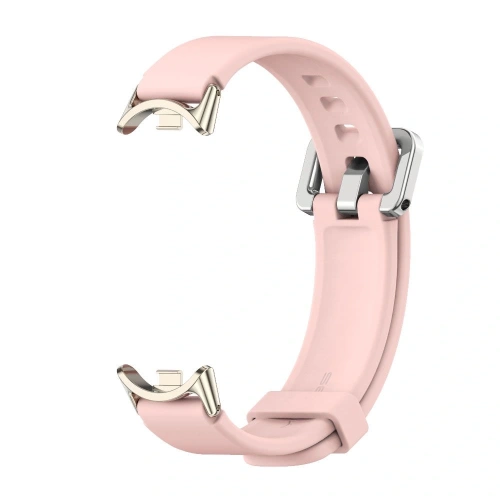 Brățara Tech-Protect IconBand Classic în culoarea baby pink, ideală pentru Xiaomi Smart Band 8, 9 și 10.