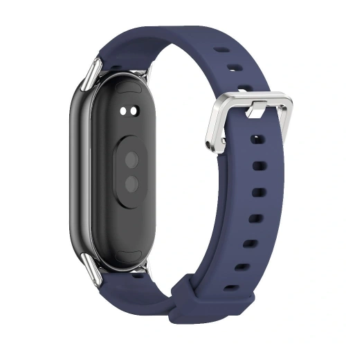 Brățara Tech-Protect IconBand Classic în culoarea storm blue, ideală pentru Xiaomi Smart Band 8, 9 și 10.