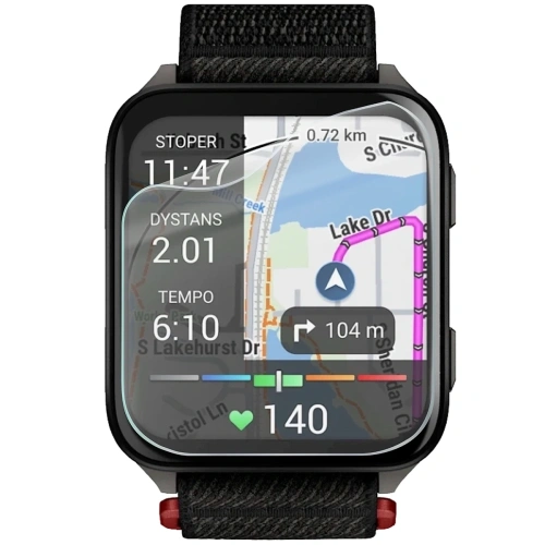 Hydrogel-Folie Bizon Glass Watch für den Bildschirm Garmin Venu X1, Set mit 2 Stück.