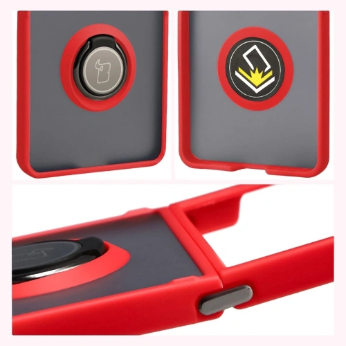 Etui Bizon Case Hybrid Ring na telefonie Samsung Galaxy Z Flip7, idealnie dopasowane