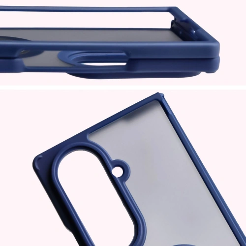 Etui Bizon Case Hybrid Ring z wyraźnymi wycięciami na porty i przyciski.
