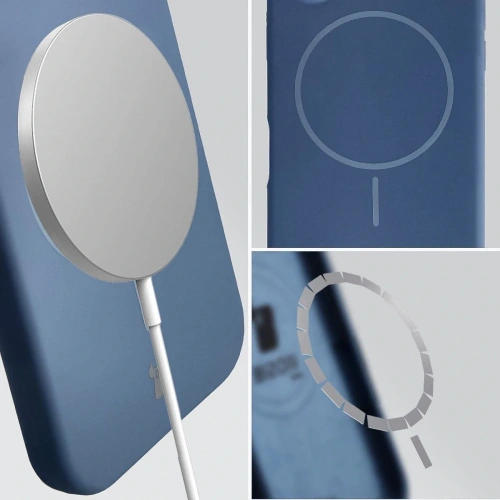 Husă albastră Bizon Soft Case din material hibrid, perfectă pentru telefon