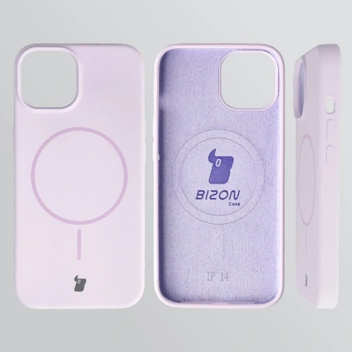Husa pentru iPhone 14 în nuanță de lila deschis, perfectă pentru iubitorii de accesorii stilate.