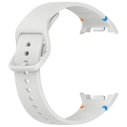 Close-up of the Bizon Strap silicone strap, showcasing its flexibility and comfort.