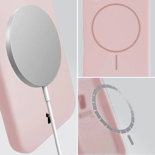 Husa din silicon pentru telefon, prezentând materialul hibrid și textura acestuia.