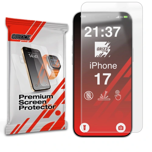 Folia matowa GrizzGlass PaperScreen na Apple iPhone 17, idealna do ochrony ekranu.