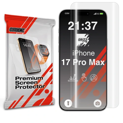 Folia hydrożelowa GrizzGlass Hydrofilm na ekran Apple iPhone 17 Pro Max
