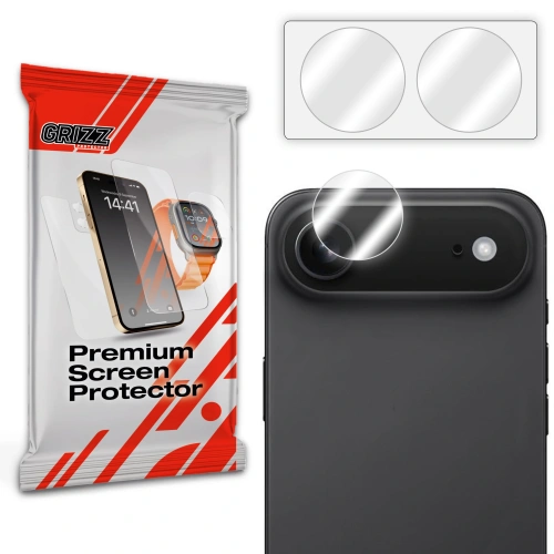 Szkło hybrydowe GrizzGlass HybridGlass Camera dla Apple iPhone 17 Air, idealne do ochrony aparatu.