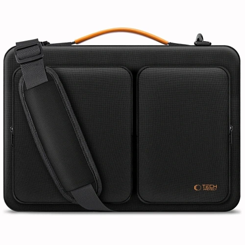 Torba Tech-Protect Defender Bag w kolorze czarnym z pomarańczowymi akcentami
