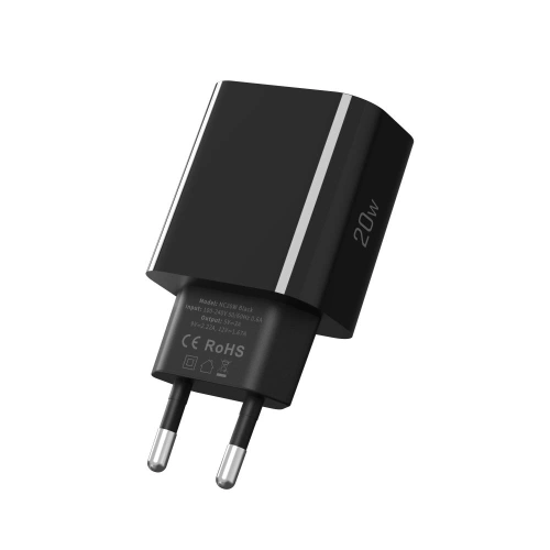 Ładowarka sieciowa Tech-Protect NC20W, doskonała do ładowania jednego urządzenia