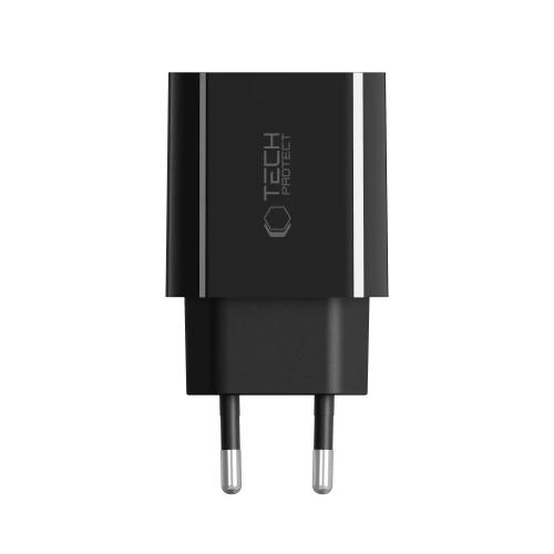 Widok ładowarki Tech-Protect NC20W z boku, ukazujący elegancki design