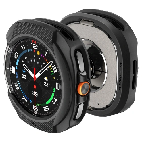 Etui Spigen Liquid Air w kolorze matowej czerni dla Samsung Galaxy Watch 8 Classic 46mm