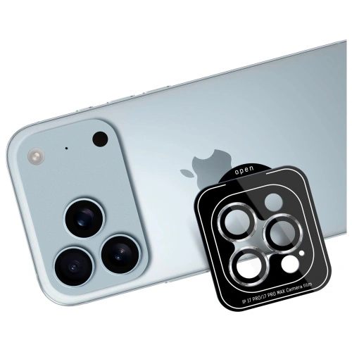 Szkło hybrydowe 3MK na obiektywie iPhone 17 Pro, zapewniające bezpieczeństwo