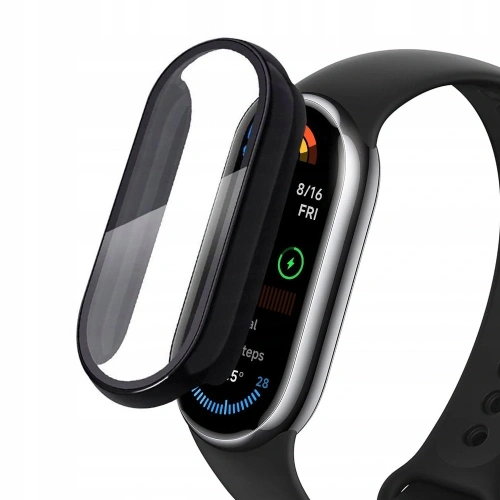 Etui z szybką Tech-Protect Defense w kolorze czarnym do Xiaomi Smart Band 10