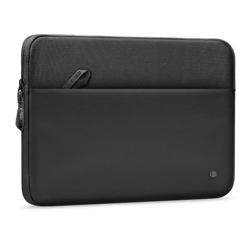 Zbliżenie na materiał hybrydowy torby Tech-Protect Sleeve