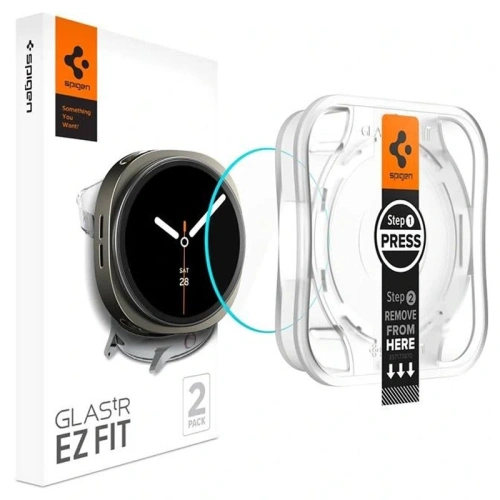 Szkło hartowane Spigen Glas.tr ez-Fit dla Samsung Galaxy Watch 8 40mm w zestawie 2 sztuk