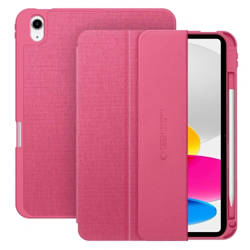 Etui Tech-Protect SmartCase Pen Canvas w kolorze magenta bloom dla Apple iPad 10.9