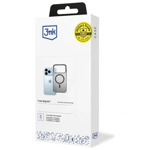 Hybrydowe etui 3MK Frosty MagCase z funkcją MagSafe dla iPhone 17 Pro
