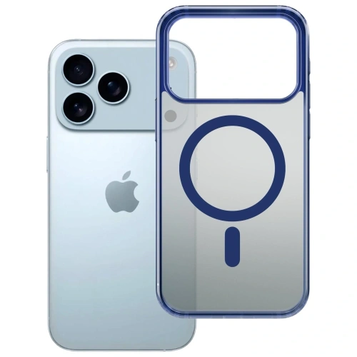 Zbliżenie na etui 3MK Frosty MagCase, pokazujące szczeg&oacute;ły materiału i wykończenia.