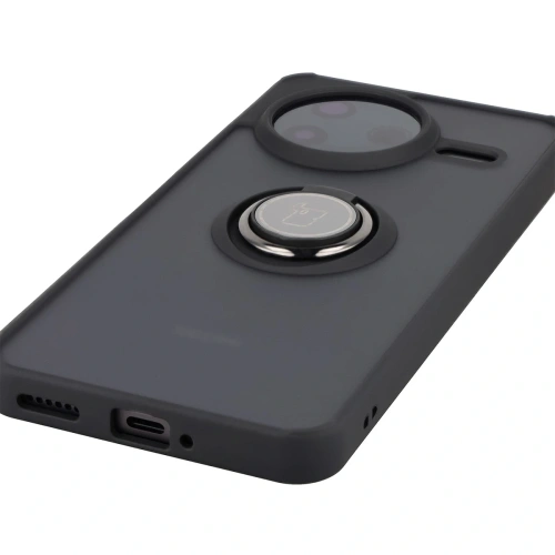 Etui Bizon Case Hybrid Ring na telefonie Xiaomi POCO F7 Pro w codziennym użytkowaniu