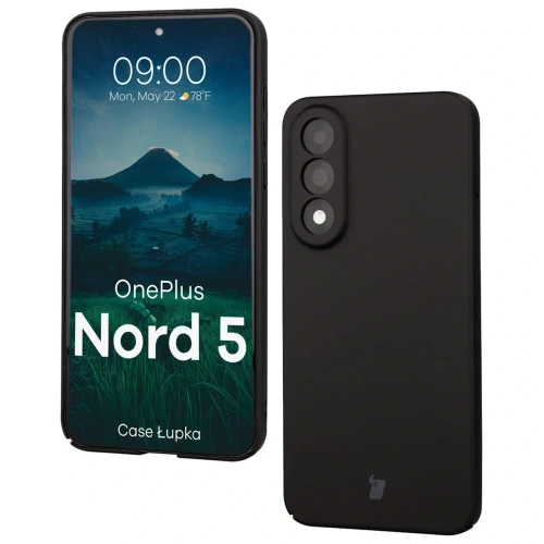 Etui Bizon Case Łupka w kolorze czarnym, idealne do modelu OnePlus Nord 5
