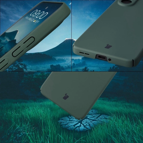 Detale etui Bizon Case Łupka, ukazujące fakturę materiału poliwęglanowego.