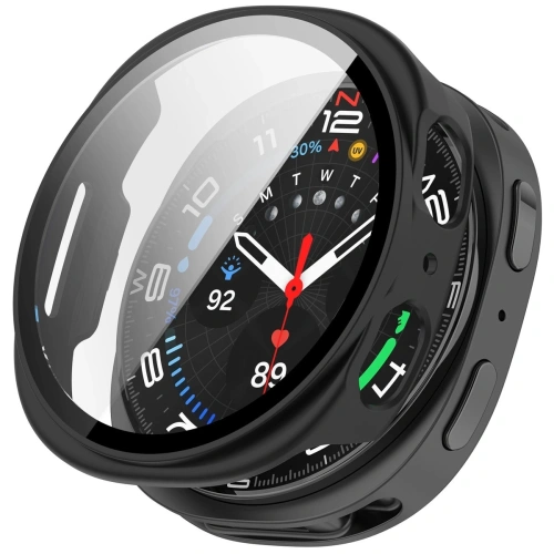 Etui Bizon Case+Glass Watch z zamontowanym szkłem ochronnym na zegarek
