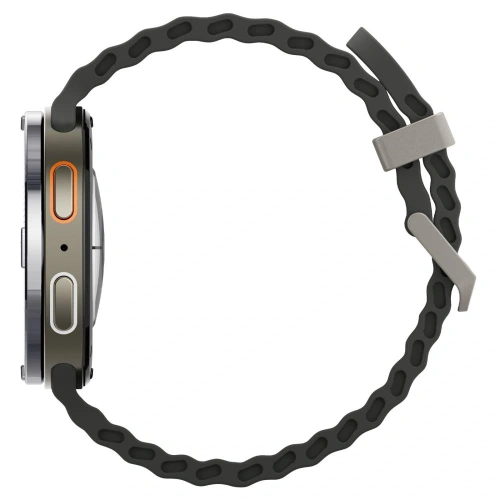 Nakładka Spigen Bezel Tune Pilot w eleganckim srebrnym kolorze na zegarku