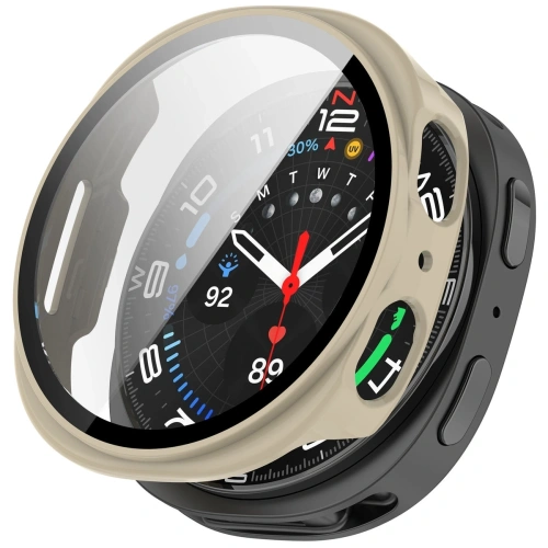 Etui Bizon Case zamontowane na Samsung Galaxy Watch 8 44mm
