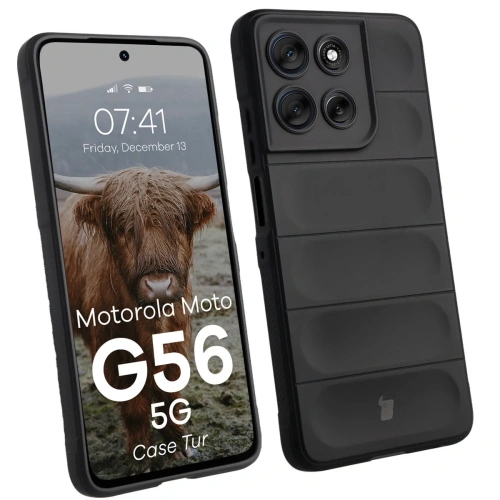Pancerne etui Bizon Case Tur w kolorze czarnym dla Motorola Moto G56 5G