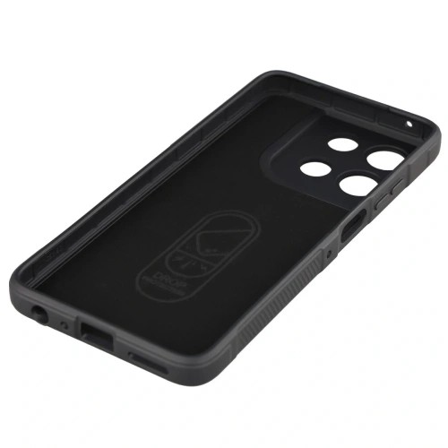 Czarne etui Bizon Case Tur, doskonałe do ochrony Motorola Moto G56 5G