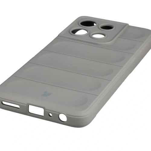 Zbliżenie na etui Bizon Case Tur, pokazujące precyzyjne wycięcia na porty