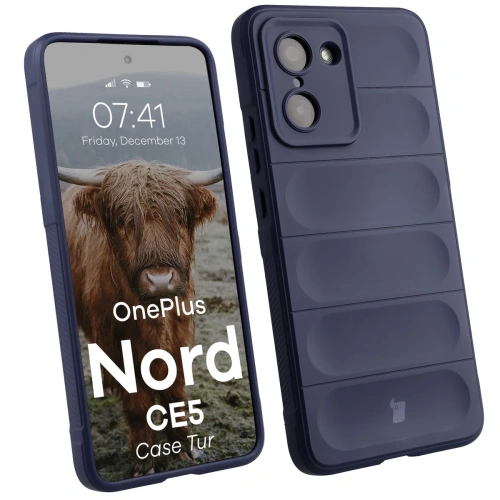 Pancerne etui Bizon Case Tur w granatowym kolorze dla OnePlus Nord CE5 5G