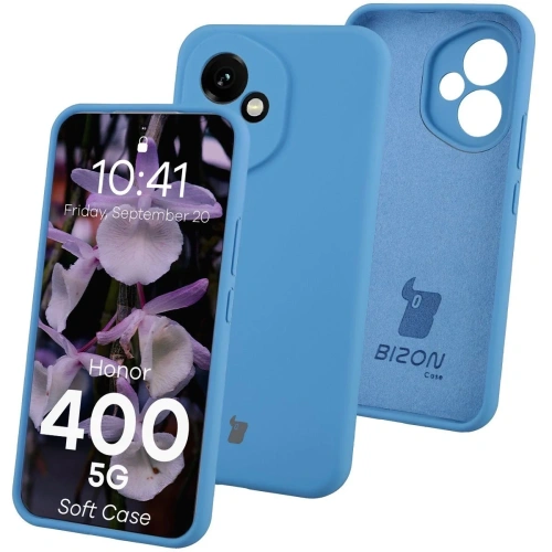 Silikonowe etui Bizon Soft Case w kolorze niebieskim na telefon Honor 400