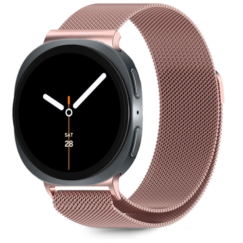 Pasek Tech-Protect Milaneseband w kolorze r&oacute;żowego złota do Samsung Galaxy Watch 8