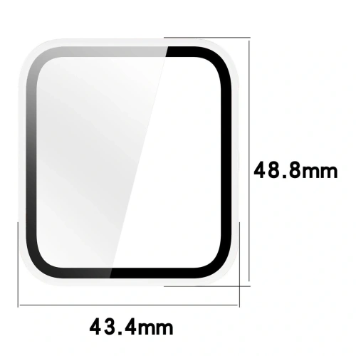 Etui Bizon Case+Glass zamontowane na zegarku Garmin Venu X1