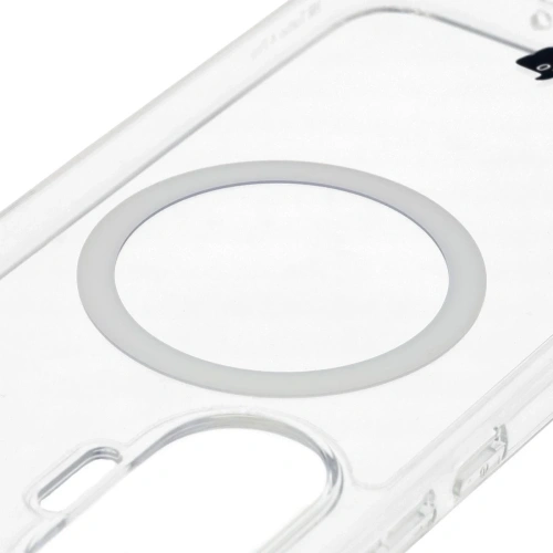 Etui Bizon Case CrystalO zamontowane na telefonie Xiaomi POCO F7