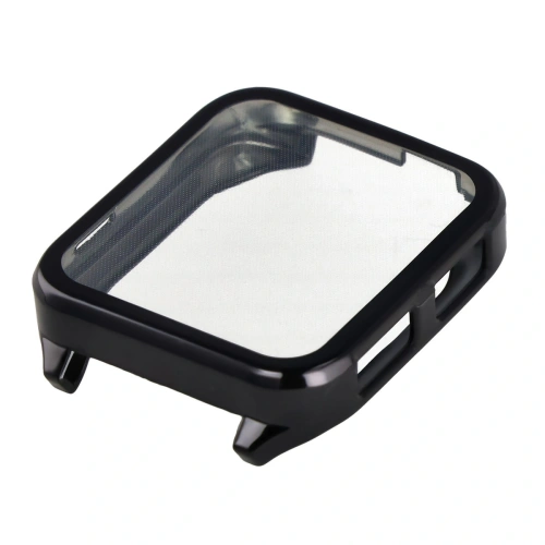 Widok etui Bizon Case w czarnym kolorze, z wycięciami na przyciski i porty