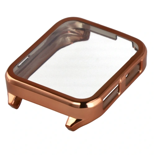 Różowozłote etui Bizon Case Watch Felipe na tle neutralnym