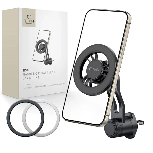 Uchwyt samochodowy Tech-Protect N56 zamontowany na kratce wentylacyjnej