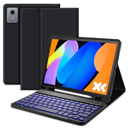 Etui z klapką Tech-Protect SmartCase Pen + Keyboard do Lenovo Idea Tab 11.0 TB-336 w kolorze czarnym