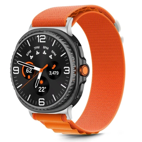 Pasek Tech-Protect Nylon Pro zamontowany na Samsung Galaxy Watch 8