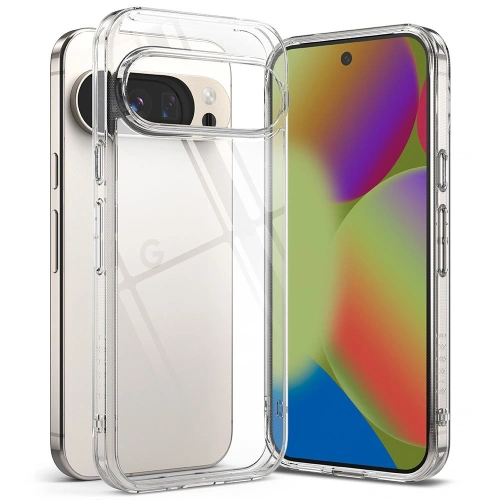 Etui Ringke Fusion do Google Pixel 10 Pro XL w przezroczystej wersji, eksponujące elegancki design.